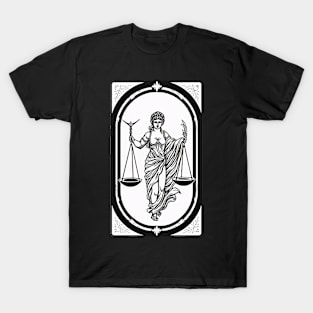 Themis Tarot Card Astrology Occult Mystical T-Shirt